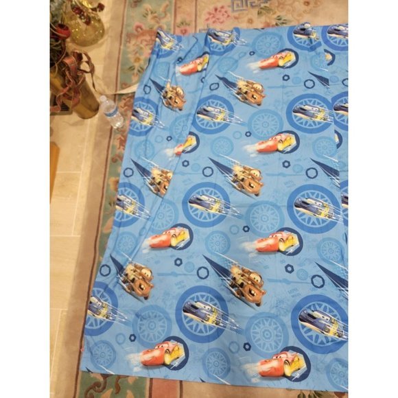 Cars 2 City Limits Disney Pixar Set of 2 Curtain Panels Total W 72" x 59" Down - Picture 3 of 6